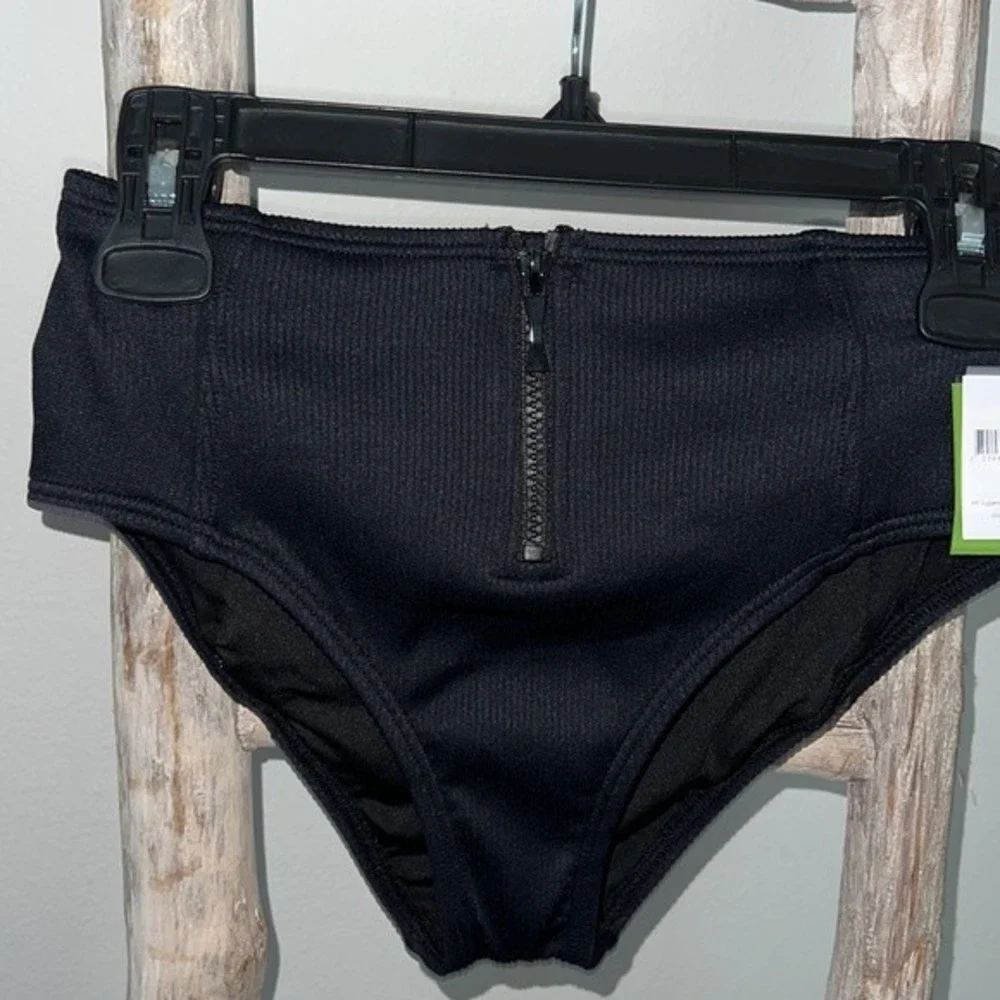 Kate Spade NY Black Marco Island Bikini Swimsuit‎ Bottoms Women's sz SM S10252